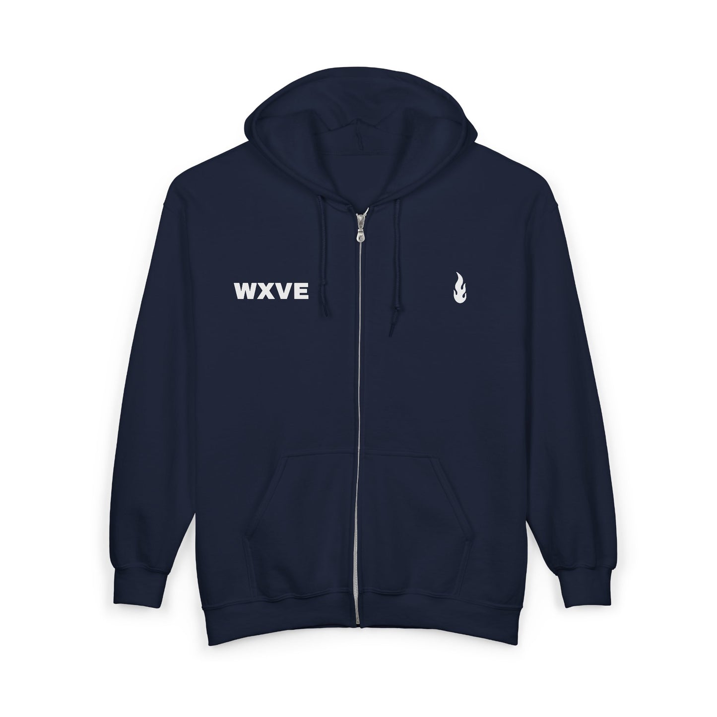 Firewxve WXVE & Flame Zipped Hoodie