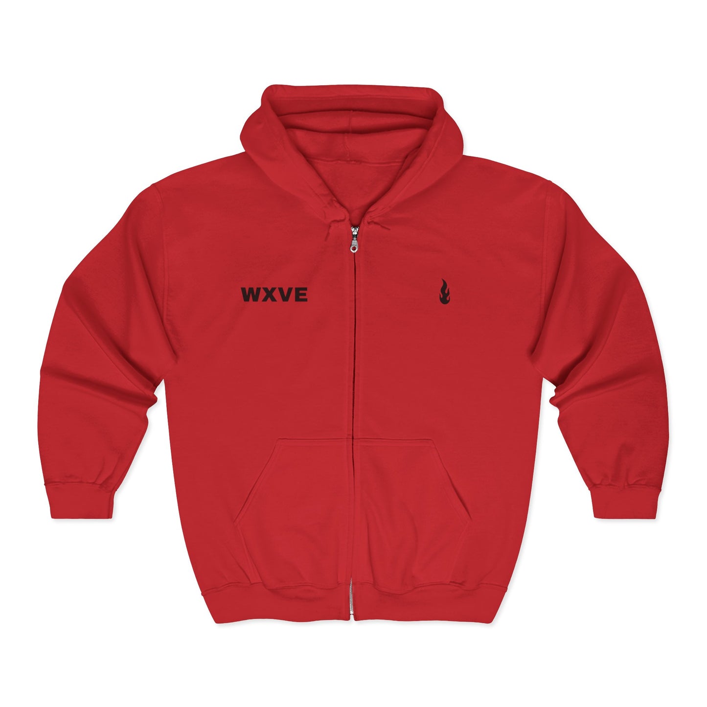 Firewxve WXVE & Flame Zipped Hoodie