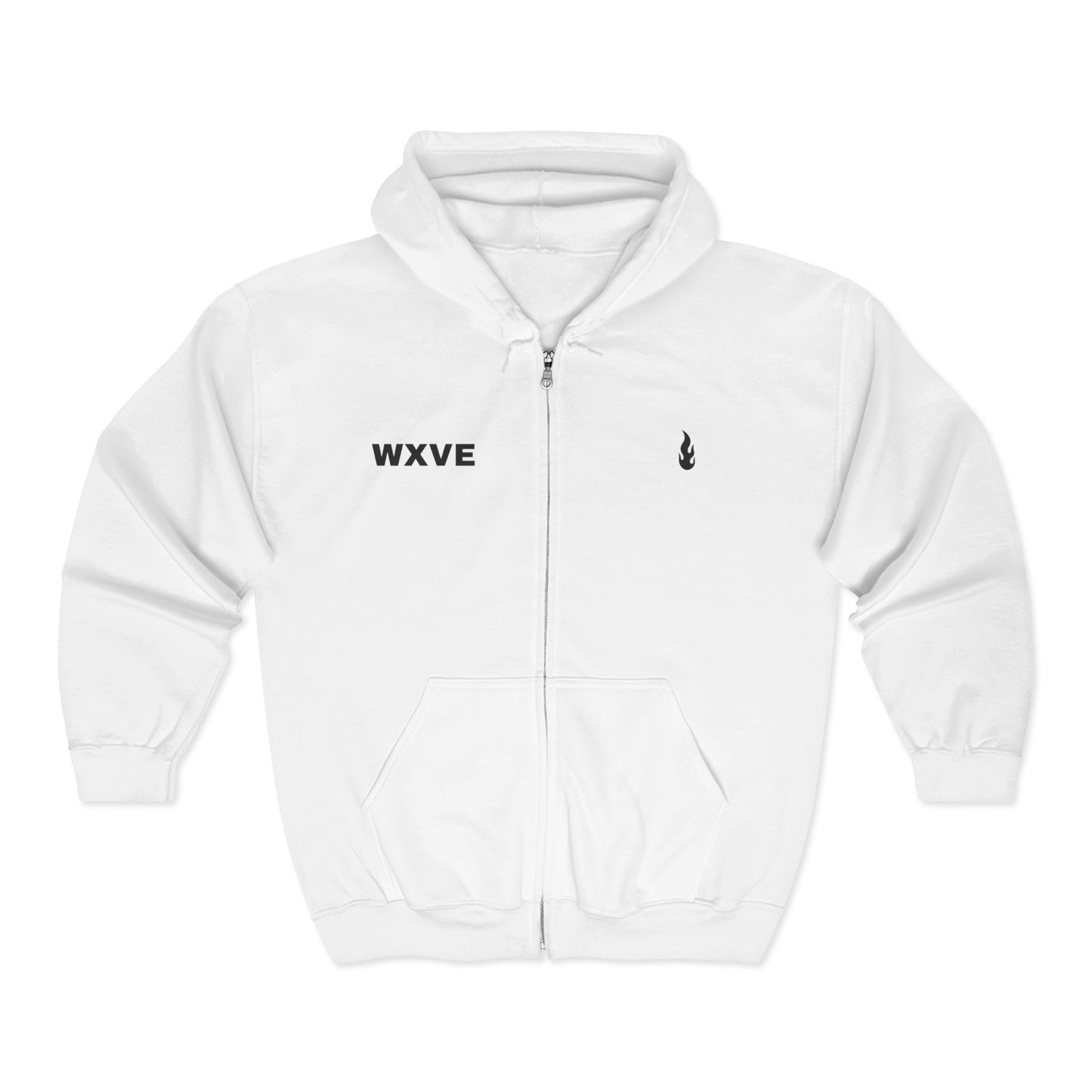 Firewxve WXVE & Flame Zipped Hoodie