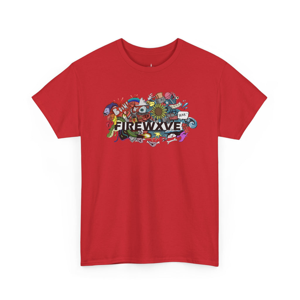 FireWave Colorful Surf & Skate Graphic Tee