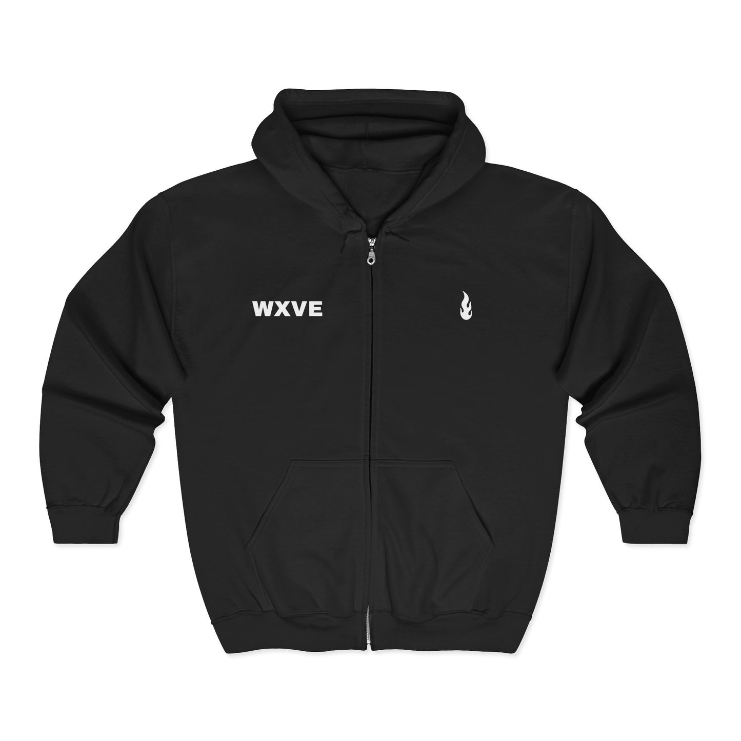 Firewxve WXVE & Flame Zipped Hoodie