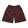 Flame Camo Shorts - Dark Red