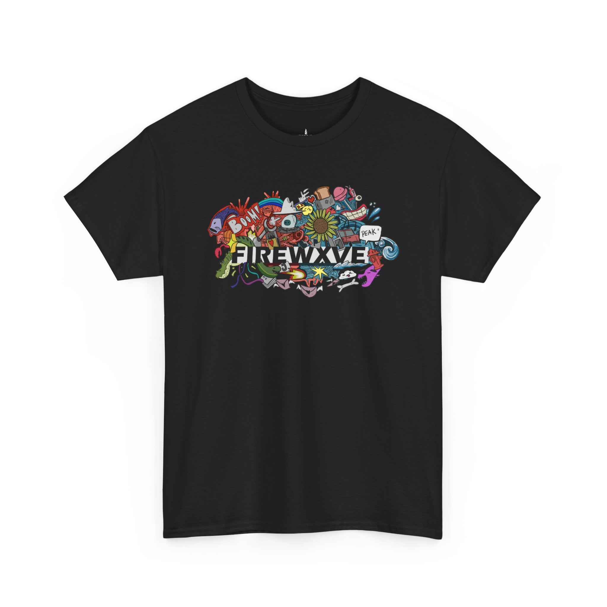 FireWave Colorful Surf & Skate Graphic Tee