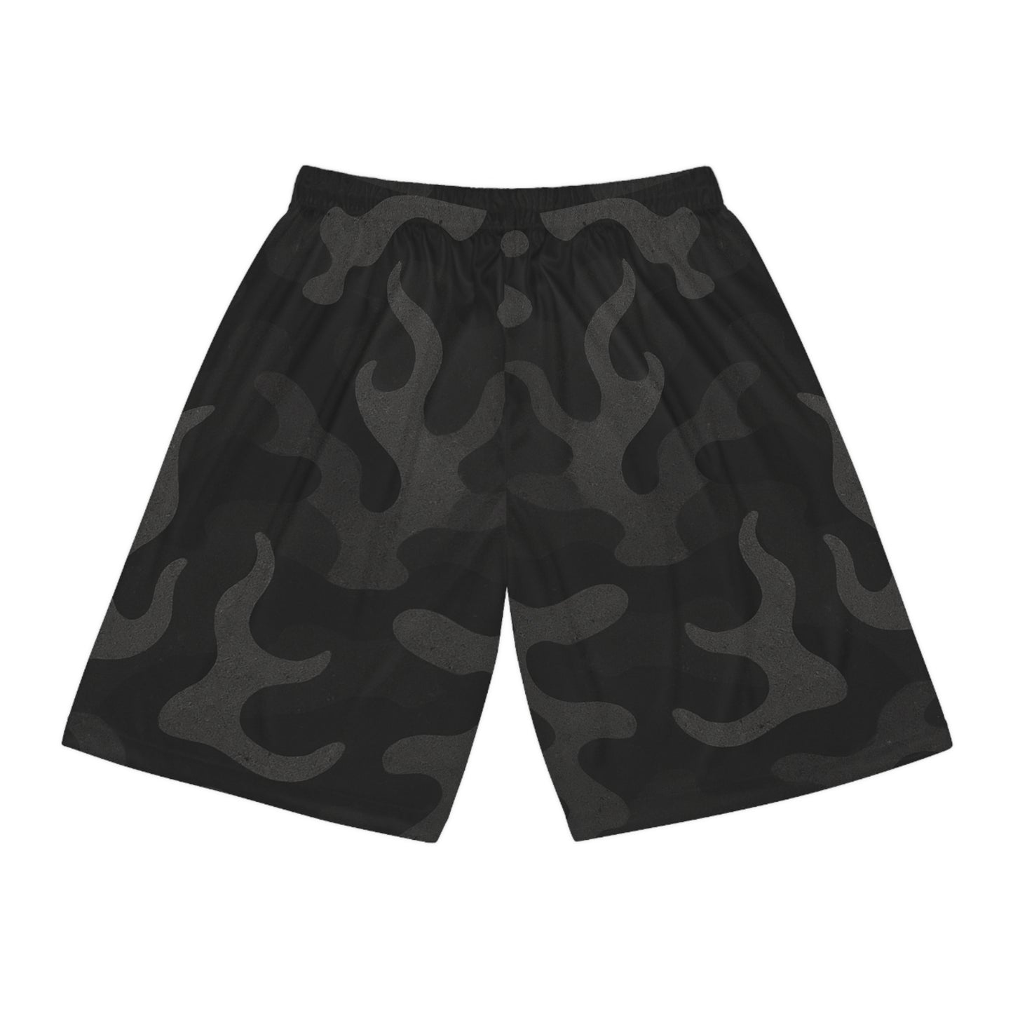 Flame Camo Shorts - Black