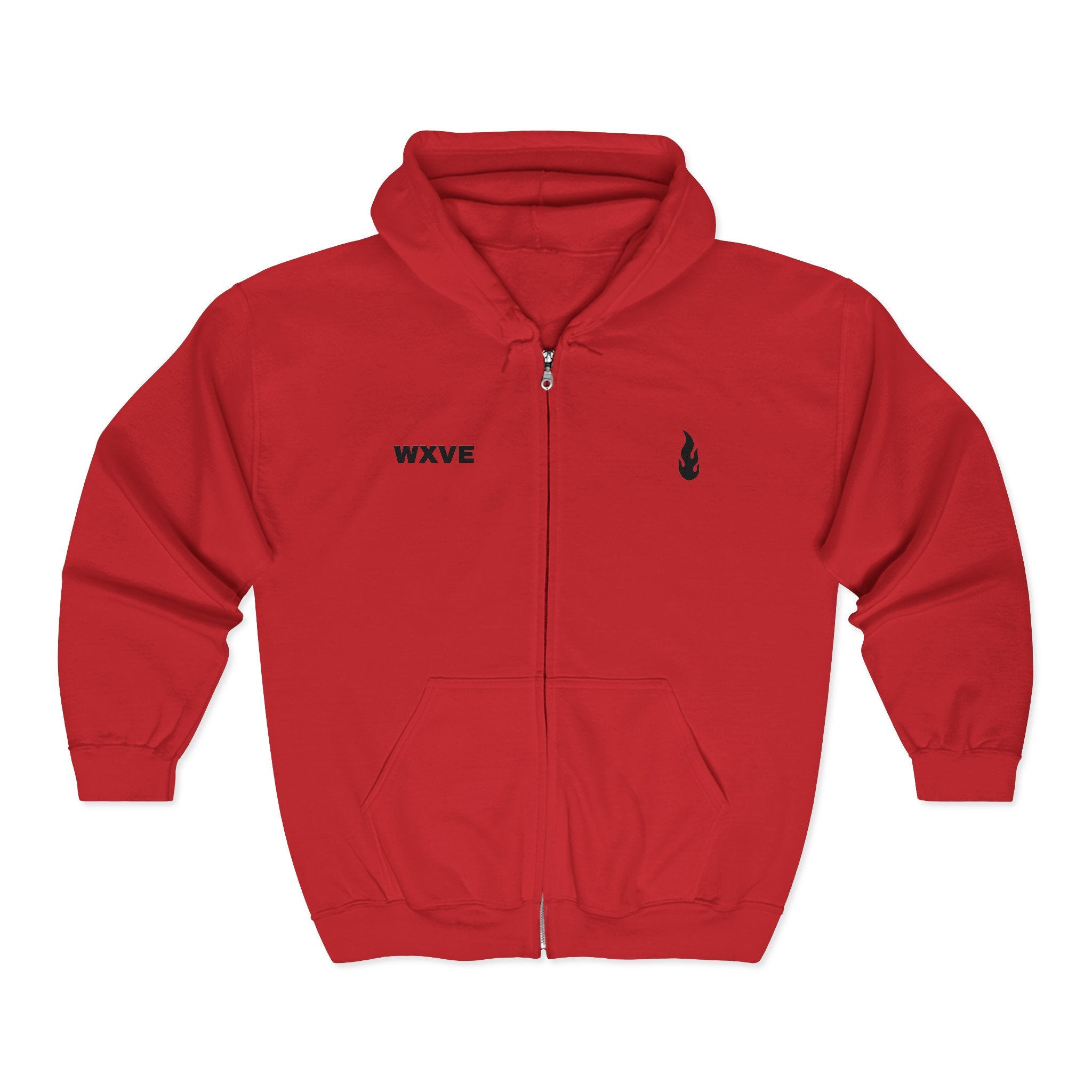Firewxve WXVE & Flame Zipped Hoodie
