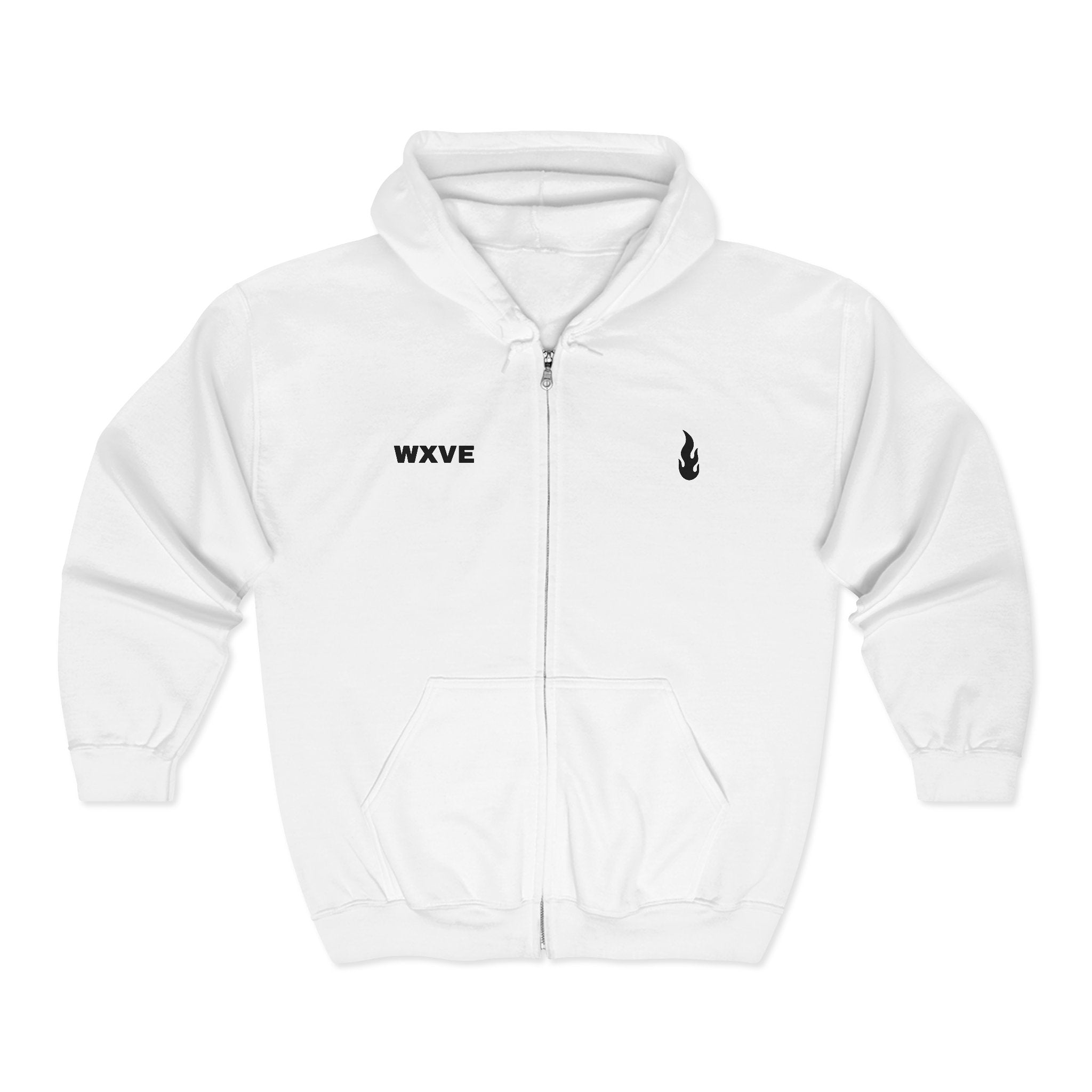 Firewxve WXVE & Flame Zipped Hoodie