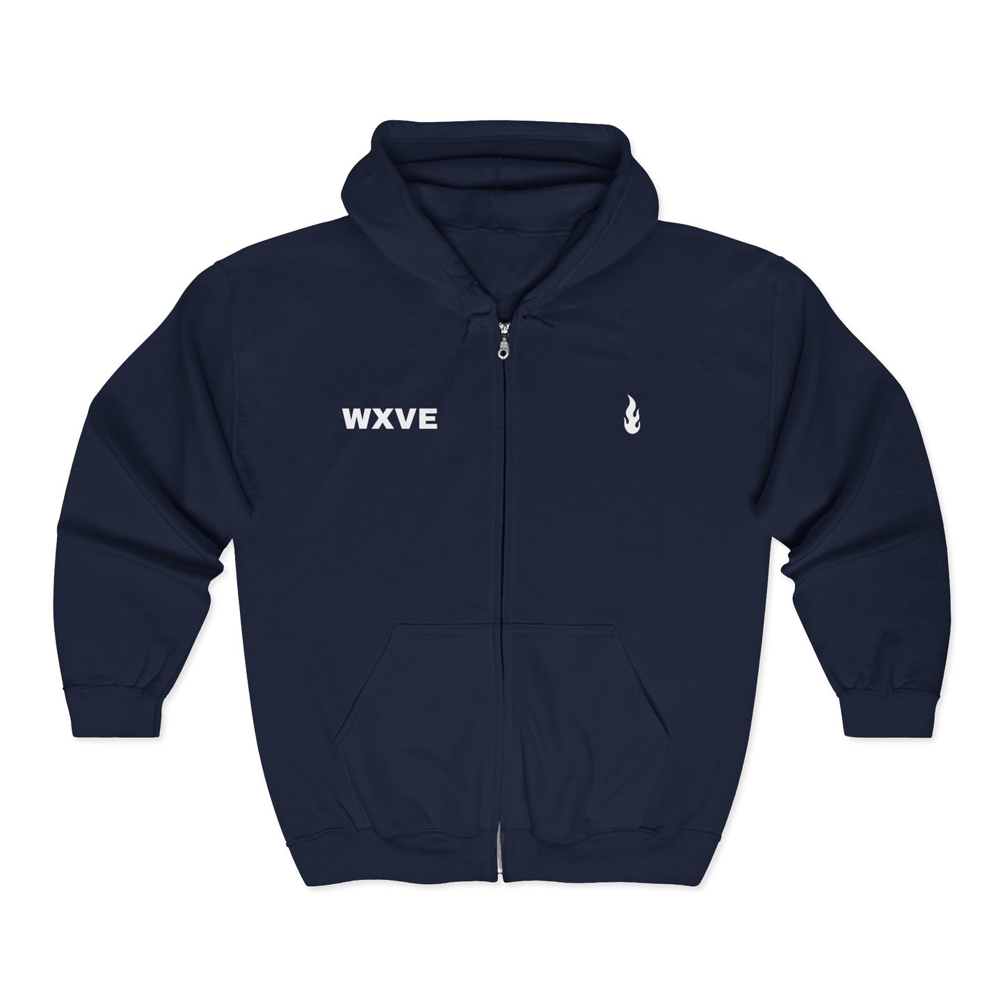 Firewxve WXVE & Flame Zipped Hoodie
