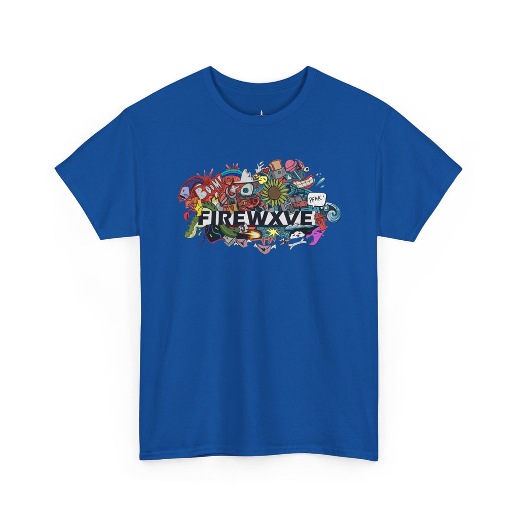 FireWave Colorful Surf & Skate Graphic Tee