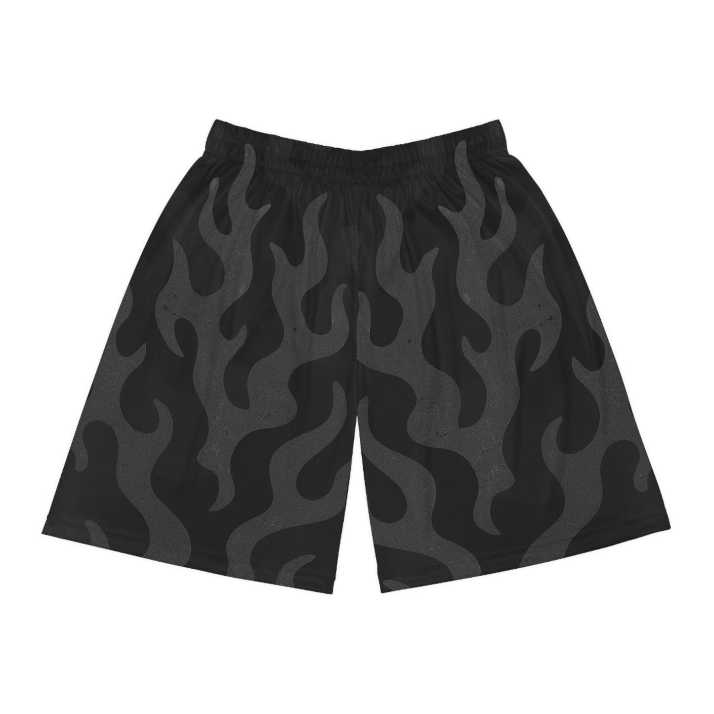 Flame Camo Shorts - Black