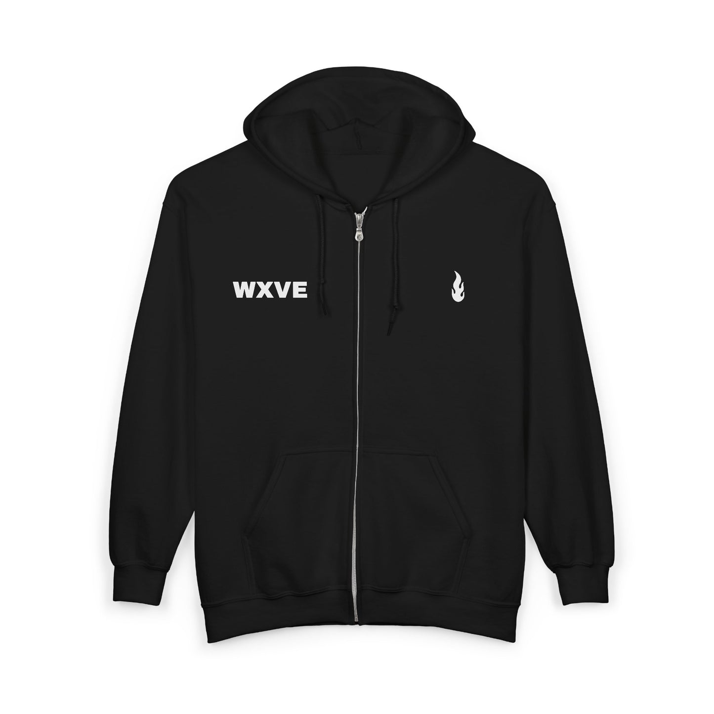 Firewxve WXVE & Flame Zipped Hoodie