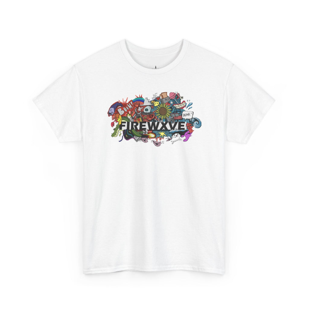 FireWave Colorful Surf & Skate Graphic Tee