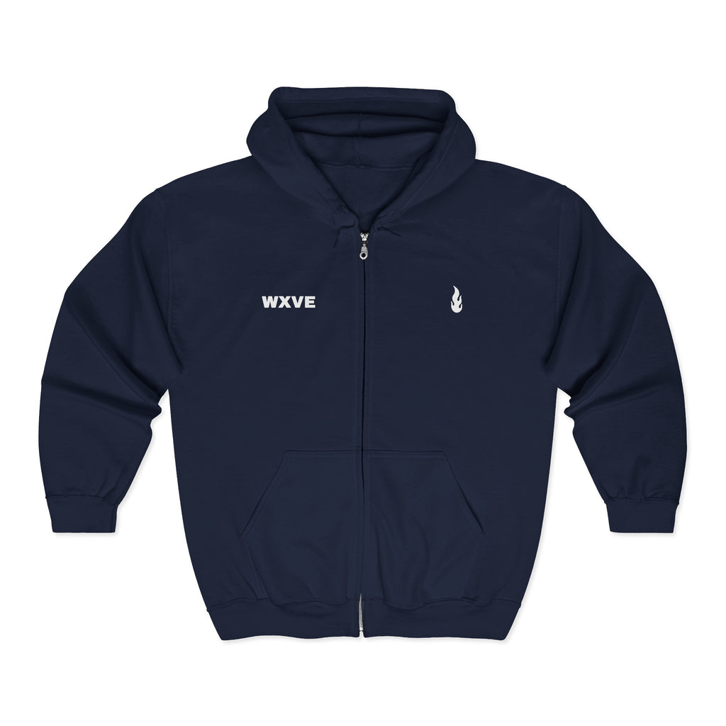 Firewxve WXVE & Flame Zipped Hoodie