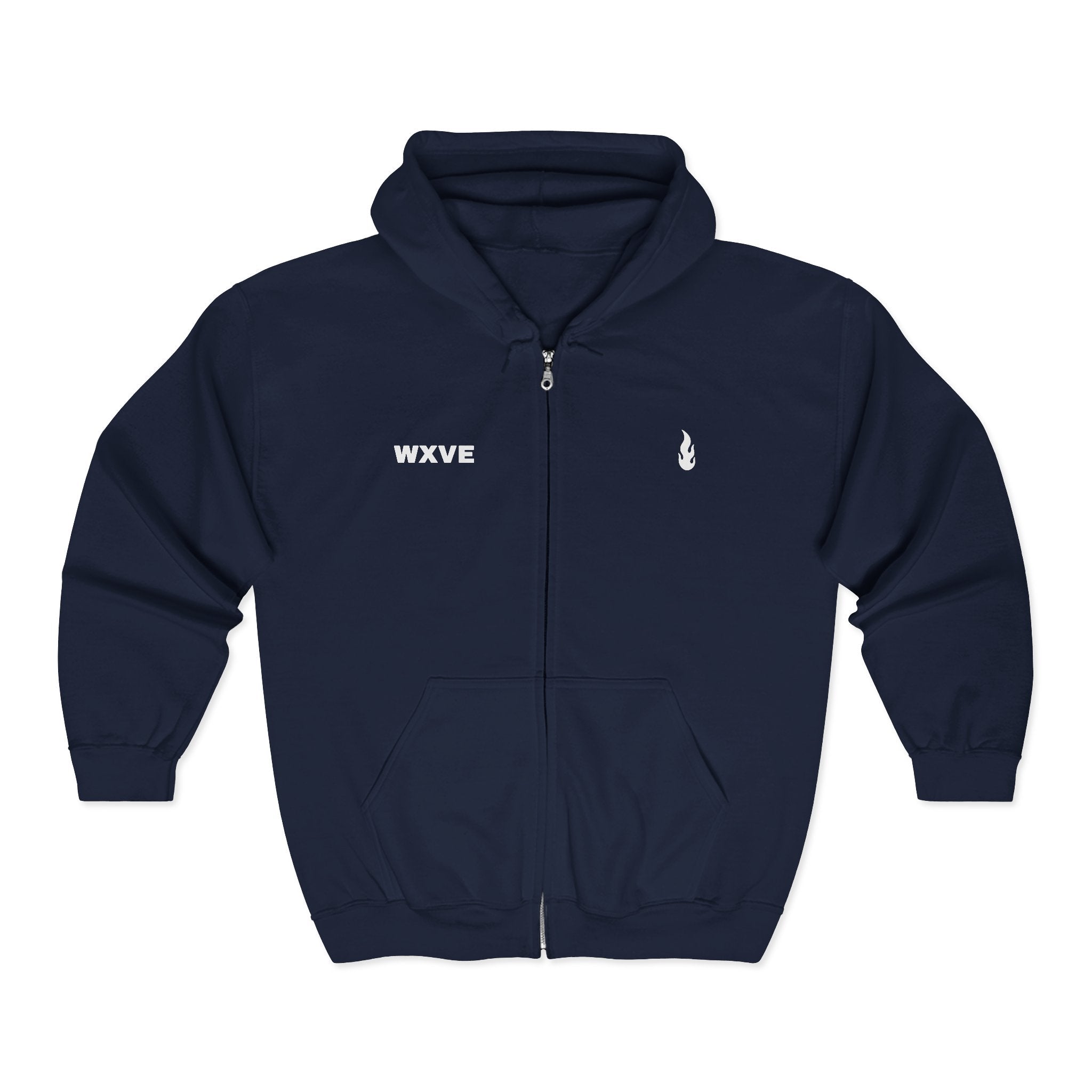 Firewxve WXVE & Flame Zipped Hoodie