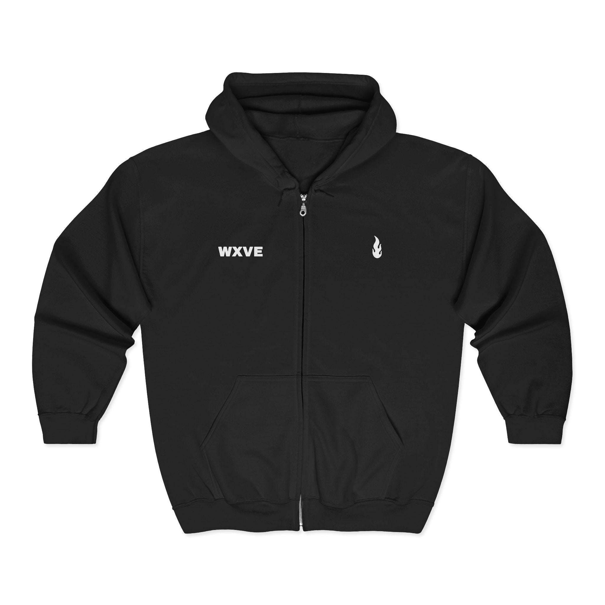 Firewxve WXVE & Flame Zipped Hoodie