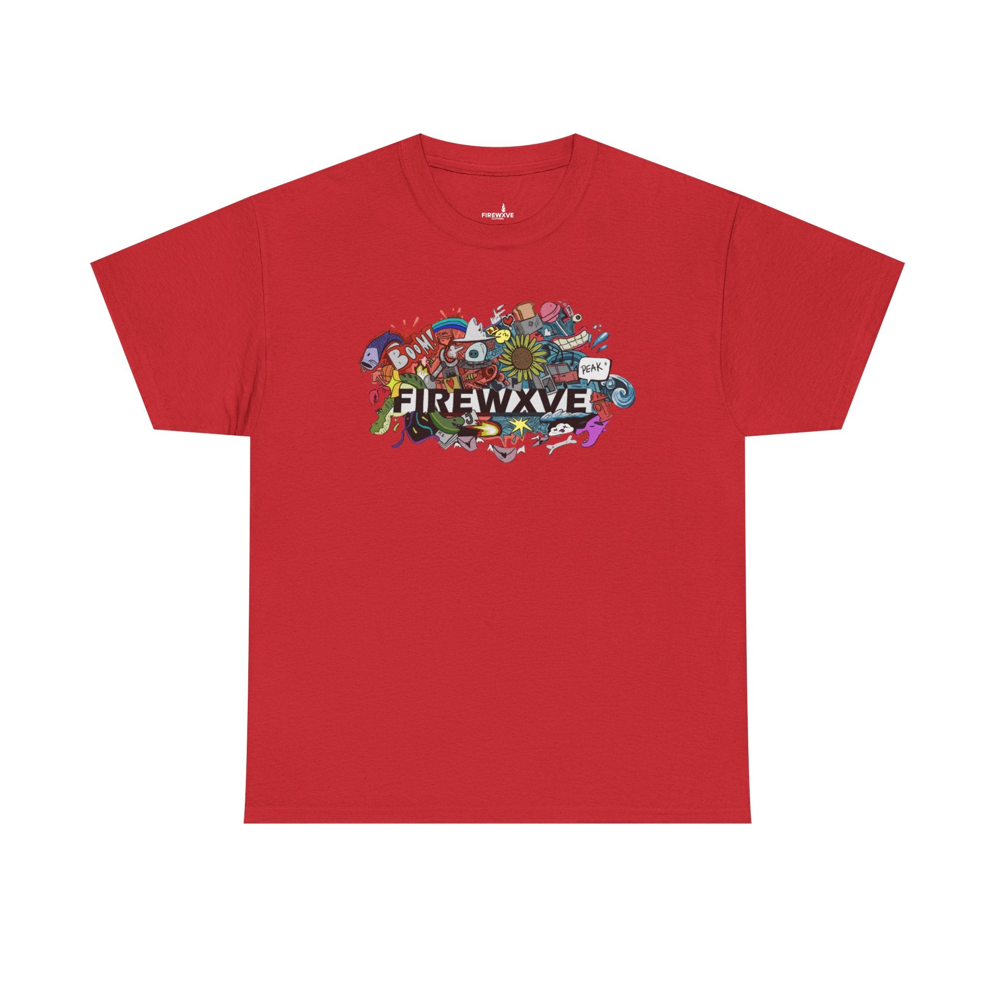 FireWave Colorful Surf & Skate Graphic Tee