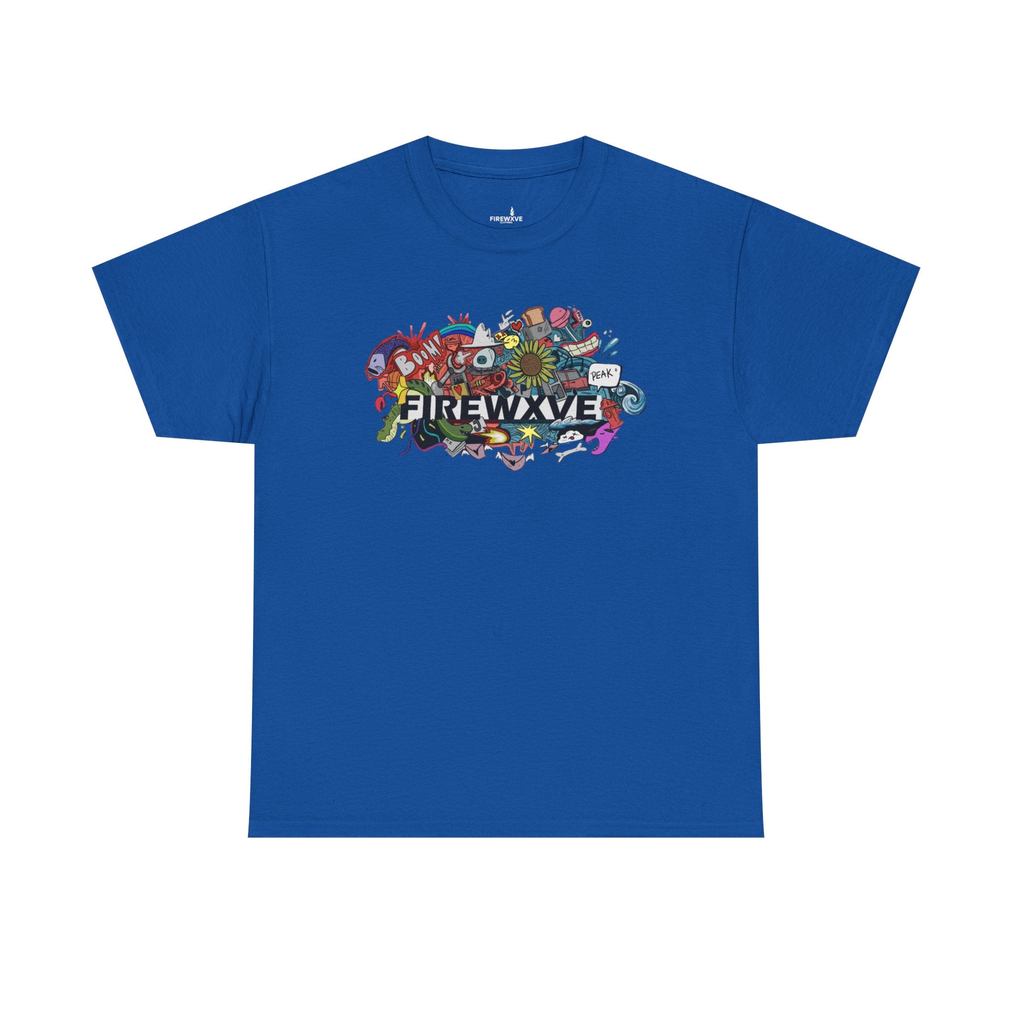 FireWave Colorful Surf & Skate Graphic Tee
