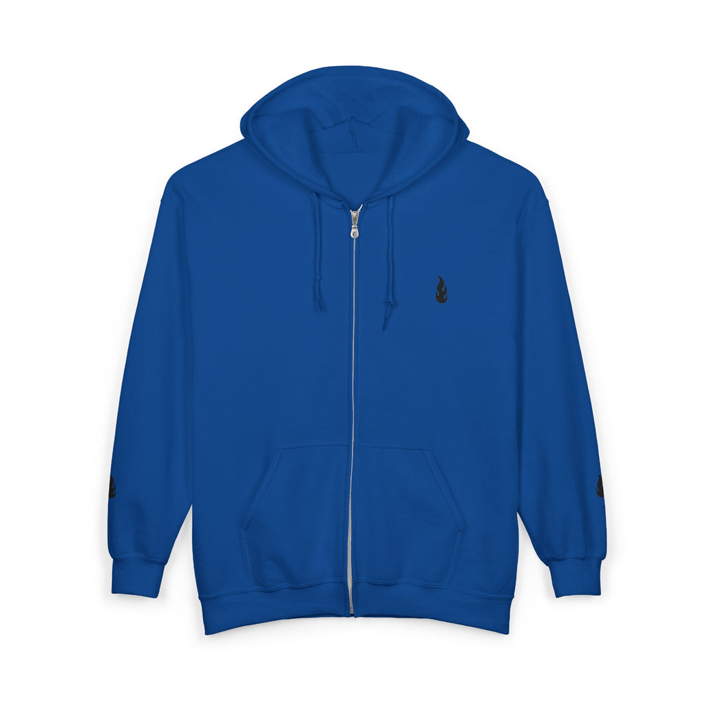 Firewxve Flame Zip Hoodie