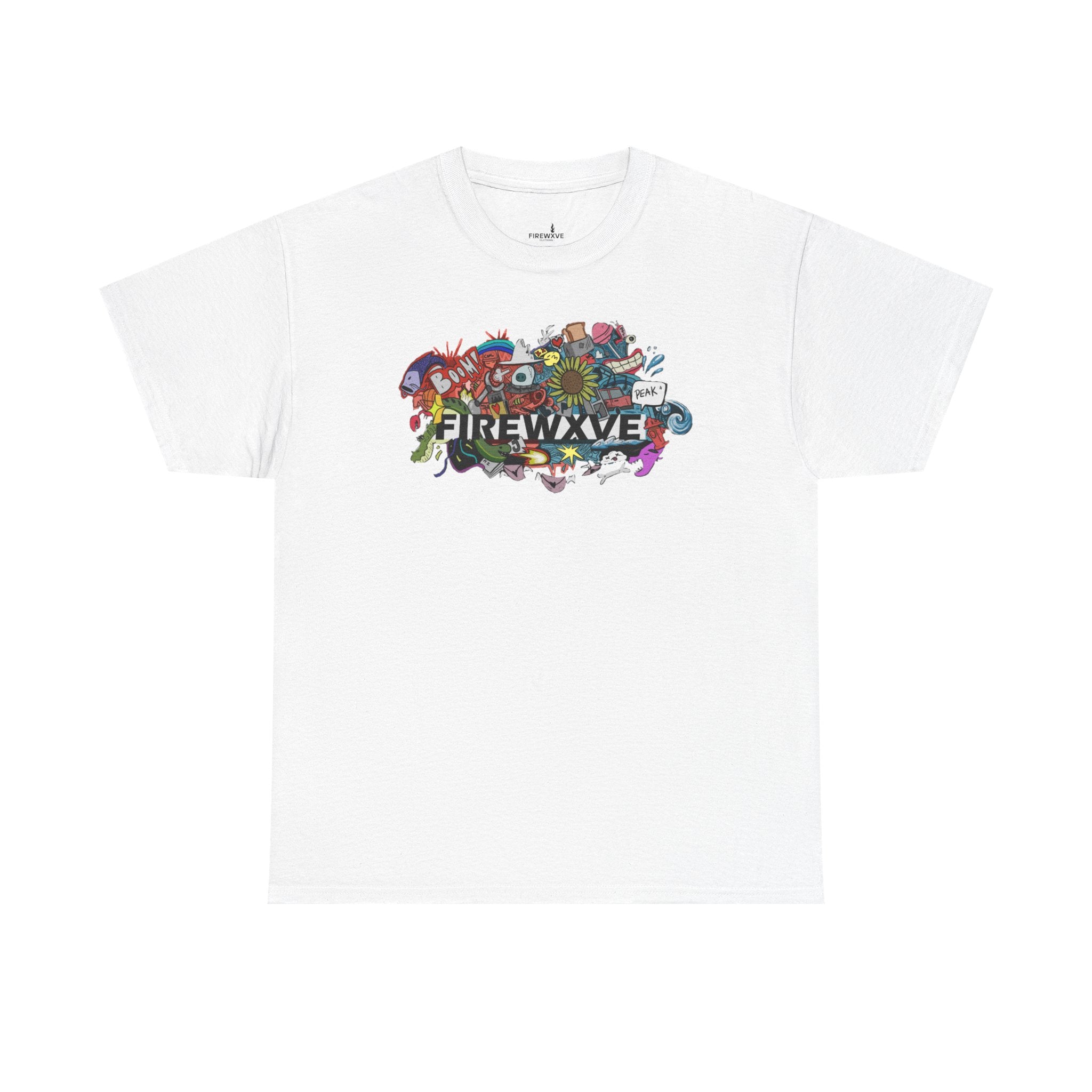 FireWave Colorful Surf & Skate Graphic Tee