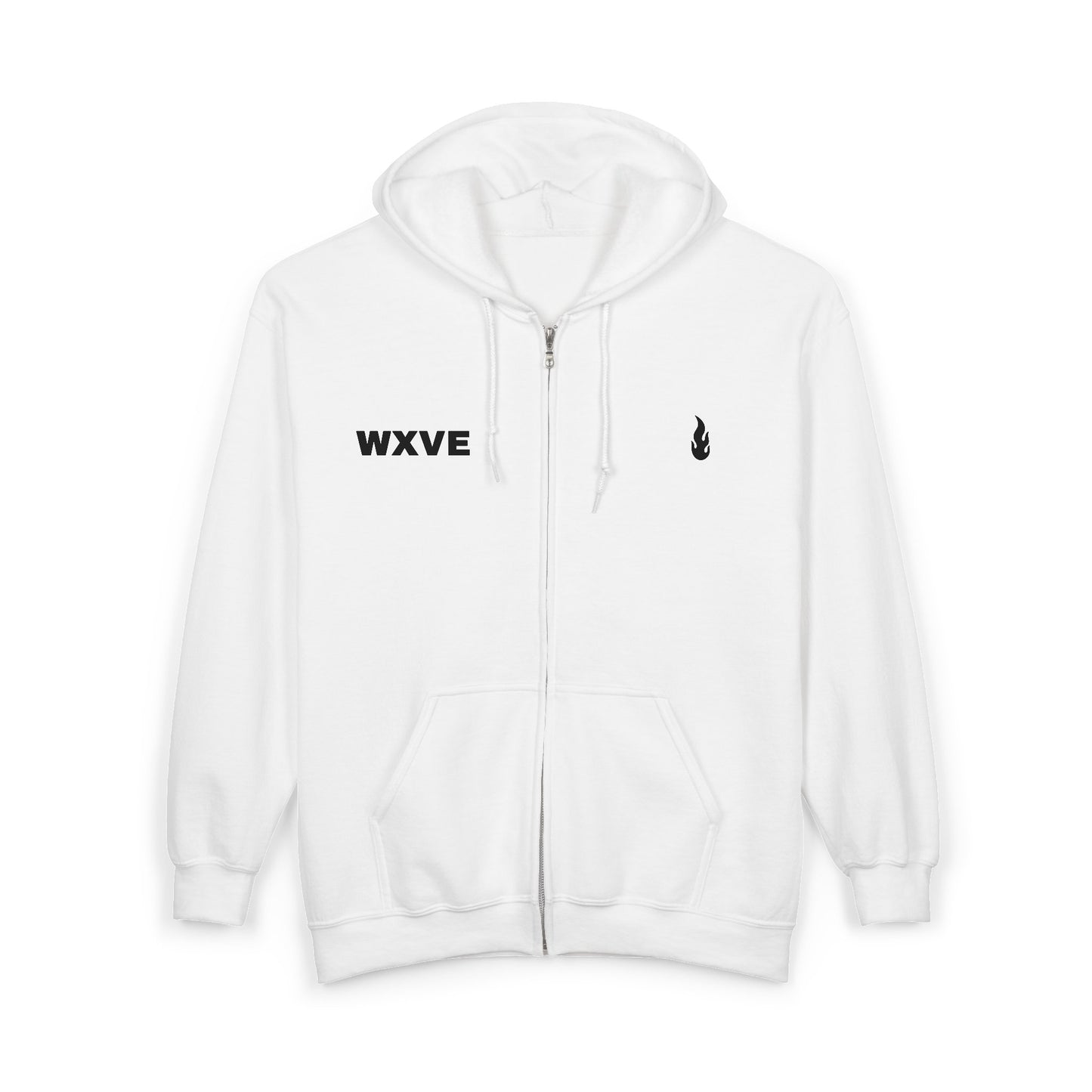 Firewxve WXVE & Flame Zipped Hoodie
