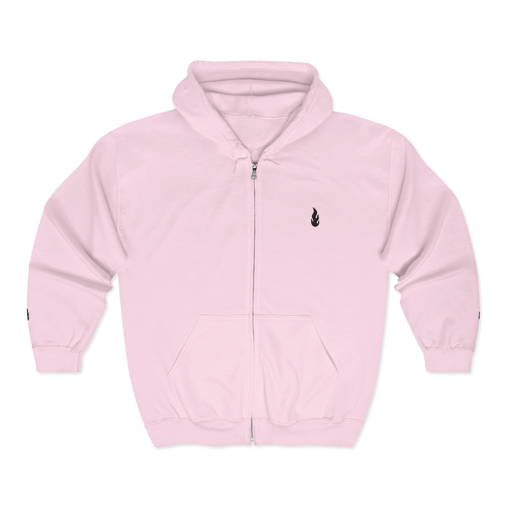 Firewxve Flame Zip Hoodie