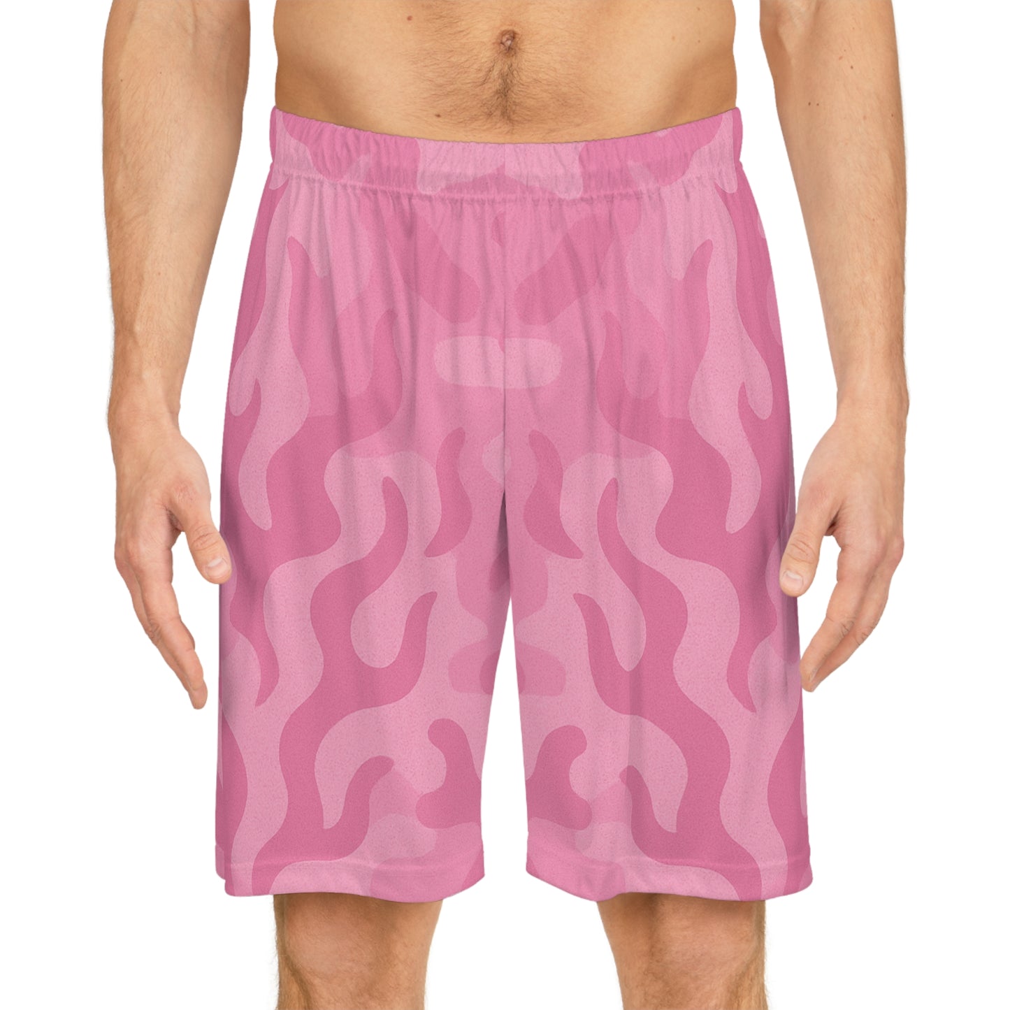 Flame Camo Shorts - Pink