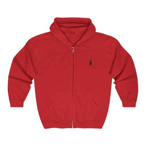 Firewxve Flame Zip Hoodie